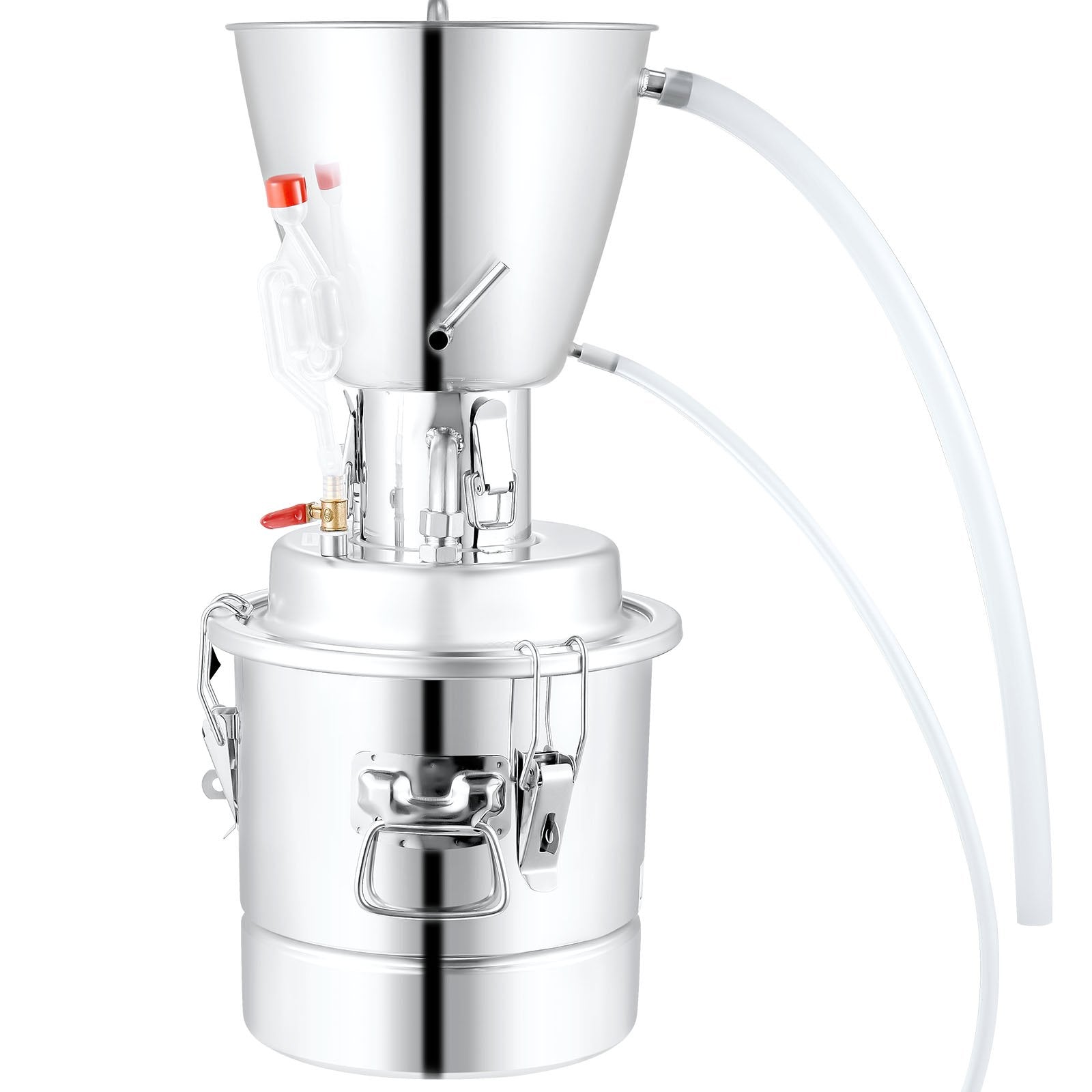 70L still, suitable for home brewing, alcohol distillation, essential oil extraction and water purification, compatible with gas stoves, coal stoves, wood heating, etc.