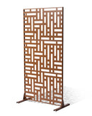 Metāla privātuma ekrāns 120 × 193 cm, brūns