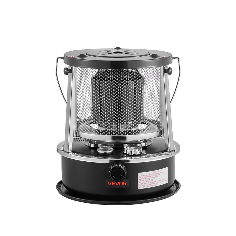 9000 BTU портативный керосиновый обогреватель и плита 2 в 1, без электричества, регулируемая высота и пламя, легко хранить, подходит для кемпинга, охоты, приготовления пищи, дома или гаража, черный