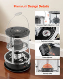 9000 BTU портативный керосиновый обогреватель и плита 2 в 1, без электричества, регулируемая высота и пламя, легко хранить, подходит для кемпинга, охоты, приготовления пищи, дома или гаража, черный