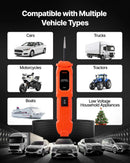 VEVOR automobiļu ķēžu testeris, 6–36 V līdzstrāvas jaudas ķēžu zondes testeris ar apgaismojumu, automobiļu jaudas testera zonde ar 4 m kabeli, ABS korpusa vadu detektors sedaniem, SUV, kemperiem un kravas automobiļiem