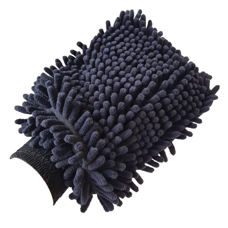 DM WASH-ME MICROFIBER MITT BLACK - Washing Mitt