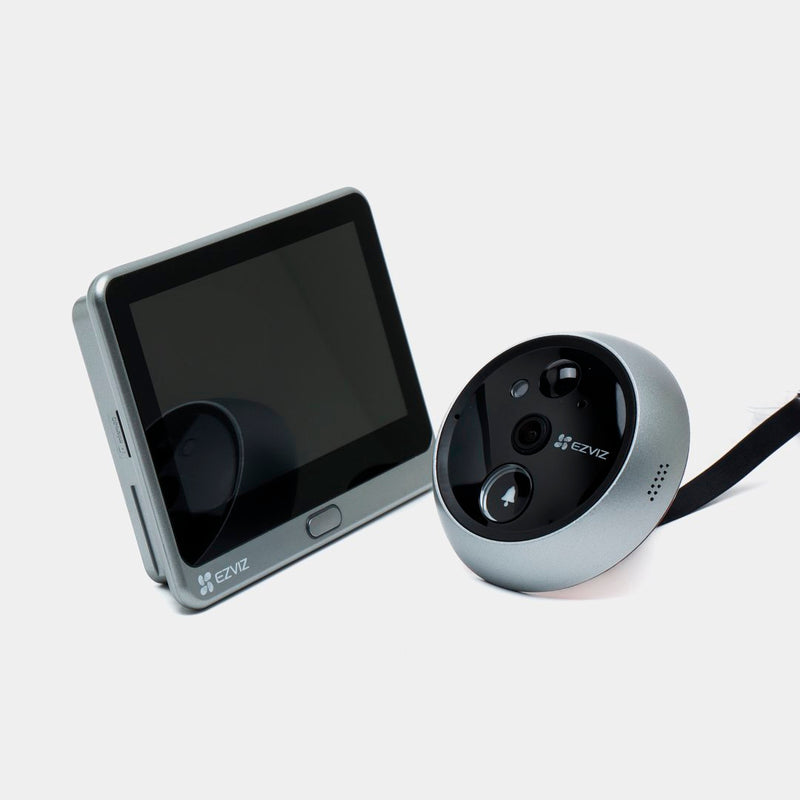 DP2 EZVIZ 2k videokamera durvju actiņai ar monitoru,diagonālais skatleņķis 155°, divvirzienu audio