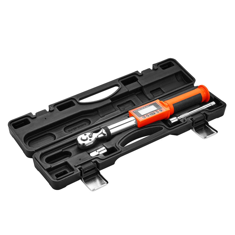 VEVOR Digitālais momentslēdzis 9,5 mm piedziņa, 0–135 Nm, 72 zobu sprūdrats