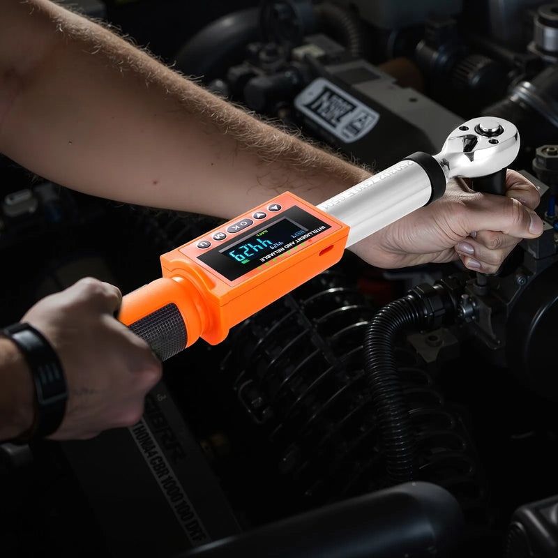 VEVOR Digitālais momentslēdzis 9,5 mm piedziņa, 0–135 Nm, 72 zobu sprūdrats