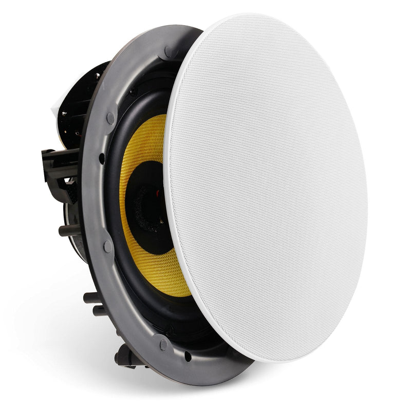 VEVOR 200 mm griestu skaļrunis, 200 W, iebūvējams griestos vai sienā, ar 8 Ω impedanci un 89 dB jutību, piemērots mājai — virtuvei, dzīvojamai istabai, guļamistabai vai pārsegtām āra terasēm, viengabala
