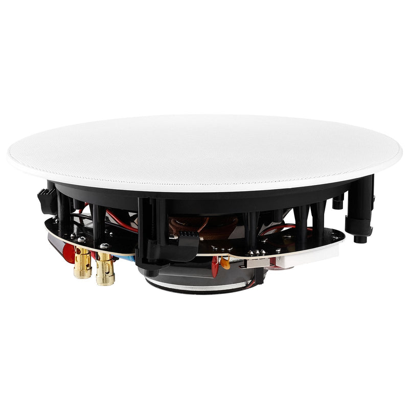 VEVOR 200 mm griestu skaļrunis, 200 W, iebūvējams griestos vai sienā, ar 8 Ω impedanci un 89 dB jutību, piemērots mājai — virtuvei, dzīvojamai istabai, guļamistabai vai pārsegtām āra terasēm, viengabala