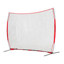 VEVOR aizsargtīkls ar barjeru, 366x274 cm – pārnēsājams treniņu tīkls ar somu, drošības ekrāns beisbolam, softbolam, lakrosam, futbolam un hokejam, piemērots lietošanai pagalmā un sporta treniņiem