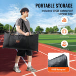 VEVOR Aizsargtīkls ar Barjeru 488x305 cm – Pārnēsājams Sporta Tīkls ar Pārnēsājamo Somu, Aizsargekrāns Beisbolam, Softbolam, Lakrosam, Futbolam un Hokejam, Piemērots Pagalmam un Treniņiem