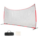 VEVOR Aizsargtīkls ar Barjeru 610x305 cm – Pārnēsājams Sporta Tīkls ar Pārnēsājamo Somu, Aizsargtīkls Beisbolam, Softbolam, Lakrosam, Futbolam un Hokejam, Piemērots Pagalmam un Treniņiem
