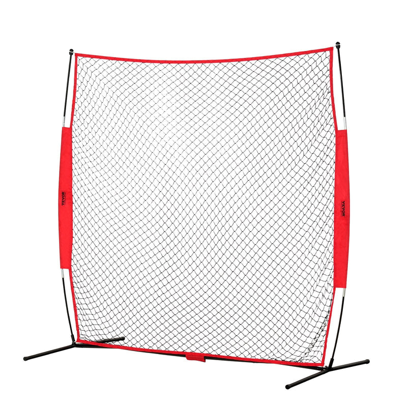 VEVOR 2,13 x 2,13 m Pārnēsājams Aizsargtīkls Sportam ar Pārnēsājamo Somu, Piemērots Beisbolam, Softbolam, Lakrosam, Futbolam un Hokejam
