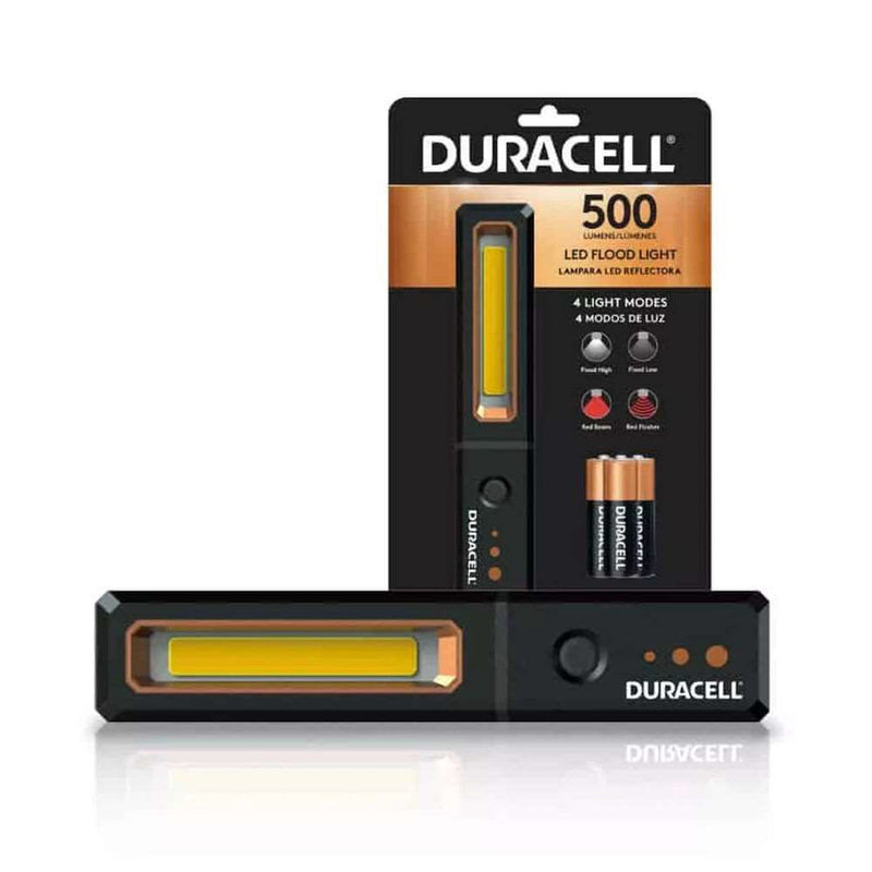 Duracell Led lukturis 500L, IPX4, AA komplektā, ar magnētu