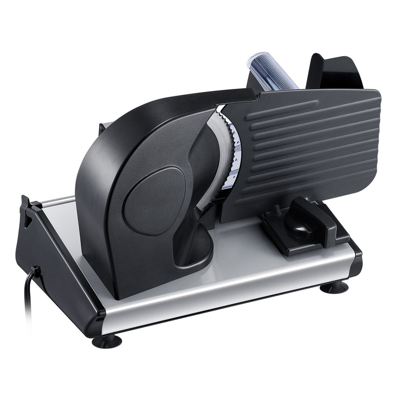 VEVOR 180W Elektriskais Gaļas Sagriezējs, 19 cm, Gaļas, Maizes un Siera griešanai