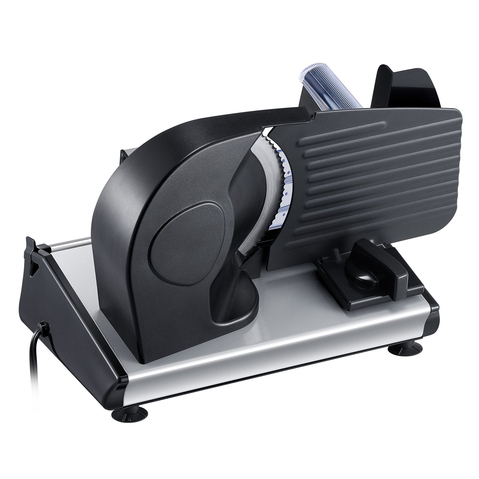 VEVOR 180W Elektriskais Gaļas Sagriezējs, 19 cm, Gaļas, Maizes un Siera griešanai