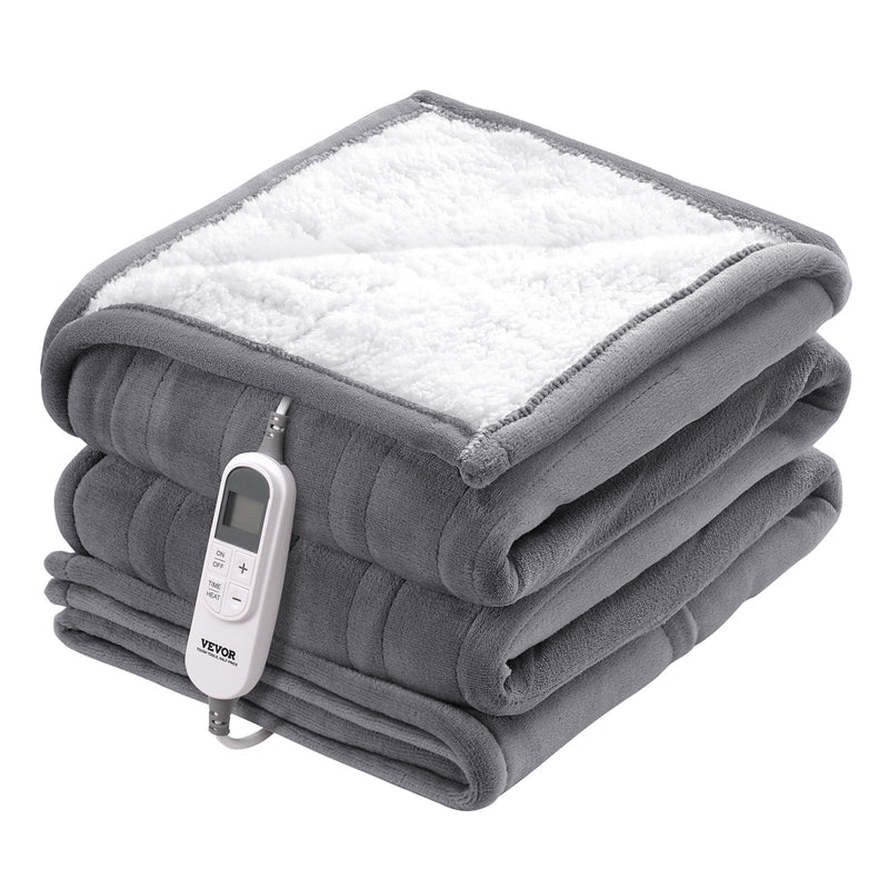 VEVOR elektriskā sega 130 × 160 cm, mīksts flaneļa pleds ar sildīšanas funkciju, ideāli piemērota dāvanai vecmāmiņai