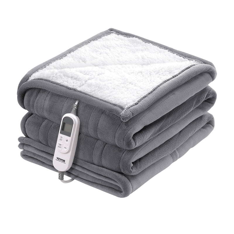 VEVOR elektriskā sega 130 × 180 cm, mīksts flaneļa pleds ar sildīšanas funkciju, piemērota kā dāvana vecmāmiņai