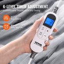 VEVOR elektriskā sega 130 × 180 cm, mīksts flaneļa pleds ar sildīšanas funkciju, piemērota kā dāvana vecmāmiņai