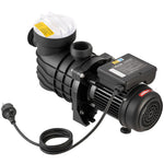 VEVOR virszemes baseina sūknis 250 W, līdz 11 700 l/h, 220–240 V, 2850 apgr./min, 8 m pacēlums, ar filtra grozu un vāku, piemērots baseiniem un spa