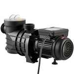 VEVOR virszemes baseina sūknis 250 W, līdz 11 700 l/h, 220–240 V, 2850 apgr./min, 8 m pacēlums, ar filtra grozu un vāku, piemērots baseiniem un spa
