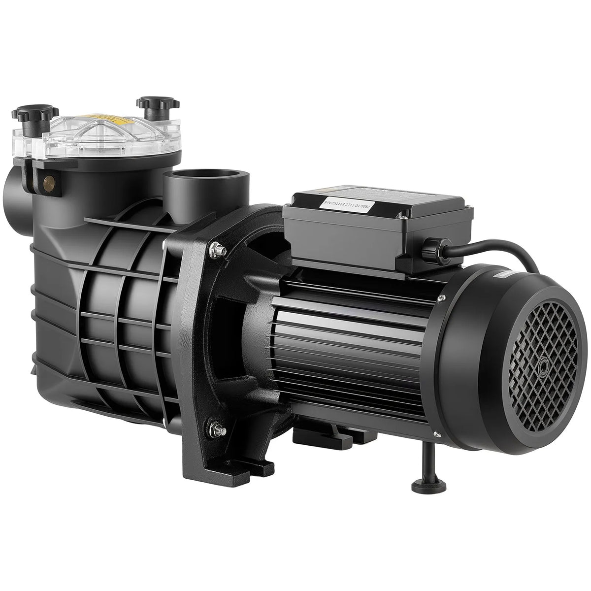 VEVOR Baseina Sūknis 3000 W, Maks. Plūsma 35 000 L/h, Viena Ātruma Peldbaseina Sūknis, AC 220–240 V, 2860 apgr./min., Maks. Pacelšanas Augstums 19 m, ar 24 stundu Taimeri un Filtra Grozu, Virszemes un Iebūvētajiem Baseiniem, Karstajām Vannām un SPA