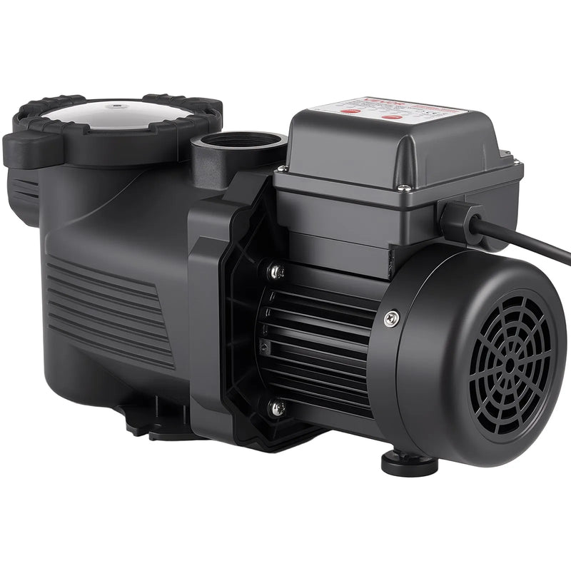 VEVOR baseina sūknis 400 W, līdz 11 100 l/h, 220–240 V, 3450 apgr./min, 10 m pacēlums, ar 24 h taimeri un filtra grozu, virszemes un iegremdētiem baseiniem, spa