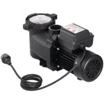 VEVOR baseina sūknis 550 W, līdz 14 000 l/h, 220–240 V, 3450 apgr./min, 12 m pacēlums, ar 24 h taimeri un filtra grozu, virszemes un iegremdētiem baseiniem, spa