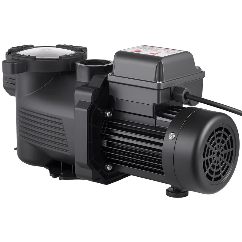 VEVOR baseina sūknis 550 W, līdz 14 000 l/h, 220–240 V, 3450 apgr./min, 12 m pacēlums, ar 24 h taimeri un filtra grozu, virszemes un iegremdētiem baseiniem, spa
