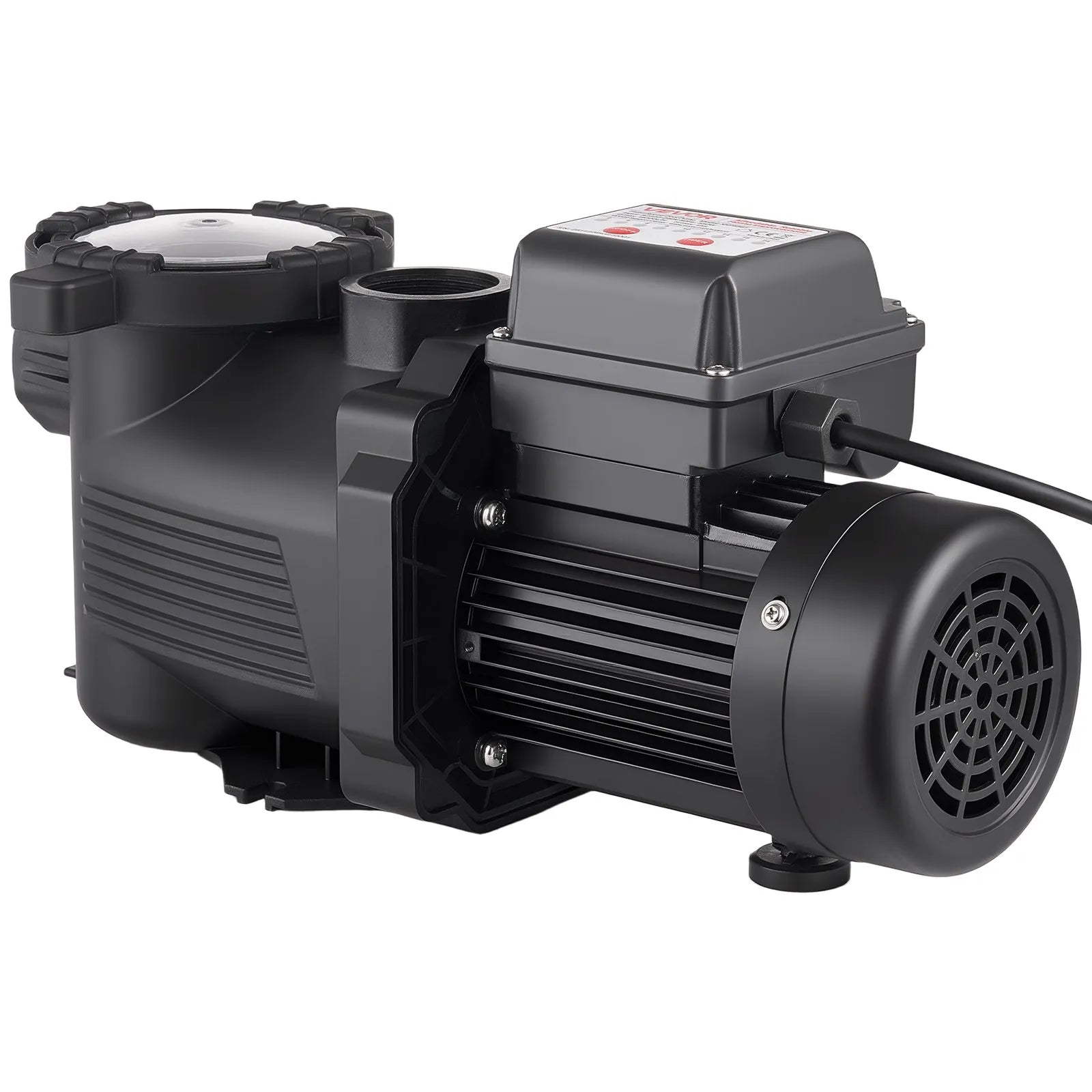 VEVOR baseina sūknis 550 W, līdz 14 000 l/h, 220–240 V, 3450 apgr./min, 12 m pacēlums, ar 24 h taimeri un filtra grozu, virszemes un iegremdētiem baseiniem, spa