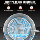 30L 304 nerūsējošā tērauda destilācijas aparāts ar 6 loku spoli un iebūvētu termotera vinometra sūkni, piemērots alkohola destilācijai, ēterisko eļļu iegūšanai un ūdens attīrīšanai