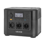 VEVOR pārnēsājama elektroenerģijas stacija 1800 W ar 1008 Wh LiFePO4 akumulatoru, saules ģeneratora akumulatoru stacija ar 8 izejas portiem mājas avārijas barošanai, kempingam un RV ceļojumiem (saules panelis nav iekļauts)