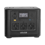 VEVOR pārnēsājama elektroenerģijas stacija 1800 W ar 1008 Wh LiFePO4 akumulatoru, saules ģeneratora akumulatoru stacija ar 8 izejas portiem mājas avārijas barošanai, kempingam un RV ceļojumiem (saules panelis nav iekļauts)