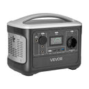 VEVOR pārnēsājama elektroenerģijas stacija 600 W ar 493 Wh LiFePO4 akumulatoru, saules ģeneratora akumulatoru stacija ar 7 izejas portiem mājas avārijas barošanai, kempingam un RV ceļojumiem (saules panelis nav iekļauts)
