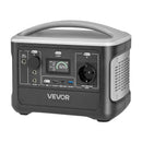 VEVOR pārnēsājama elektroenerģijas stacija 600 W ar 493 Wh LiFePO4 akumulatoru, saules ģeneratora akumulatoru stacija ar 7 izejas portiem mājas avārijas barošanai, kempingam un RV ceļojumiem (saules panelis nav iekļauts)
