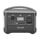 VEVOR pārnēsājama elektroenerģijas stacija 600 W ar 493 Wh LiFePO4 akumulatoru, saules ģeneratora akumulatoru stacija ar 7 izejas portiem mājas avārijas barošanai, kempingam un RV ceļojumiem (saules panelis nav iekļauts)