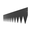 VEVOR tērauda dārza apmale, 3 gab., 1016 × 203 mm pret koroziju izturīga metāla ainavu apmale, lokāma dārza apmales mala, izturīga zāliena apmale, viegli uzstādāma puķu dobju, pagalma un celiņu atdalīšanai, melna