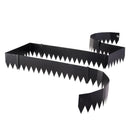 VEVOR cinkota tērauda dārza apmales, 6 gab., 1016 × 203 mm metāla apmales ainavu veidošanai ar 6 stiprinājuma klipšiem, lokāma metāla dārza apmale puķu dobēm, pagalma un celiņu norobežošanai, melna