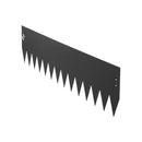 VEVOR cinkota tērauda dārza apmales, 6 gab., 1016 × 203 mm metāla apmales ainavu veidošanai ar 6 stiprinājuma klipšiem, lokāma metāla dārza apmale puķu dobēm, pagalma un celiņu norobežošanai, melna