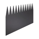 VEVOR tērauda dārza apmale, 4 gab., 1016 × 305 mm rūsas izturīga metāla ainavas apmale, lokāma smagās klases zāliena apmale, viegli uzstādāma puķu dobju, pagalma un celiņu norobežošanai, melna