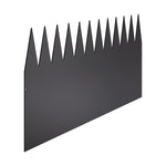 VEVOR tērauda dārza apmale, 4 gab., 1016 × 305 mm rūsas izturīga metāla ainavas apmale, lokāma smagās klases zāliena apmale, viegli uzstādāma puķu dobju, pagalma un celiņu norobežošanai, melna