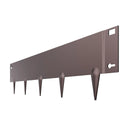 VEVOR tērauda dārza apmale, 5 gab., 990 × 127 mm rūsas izturīga metāla ainavas apmale, lokāma smagās klases zāliena apmale, viegli uzstādāma puķu dobju, pagalma un celiņu norobežošanai, brūna