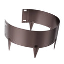 VEVOR tērauda dārza apmale, 5 gab., 990 × 127 mm rūsas izturīga metāla ainavas apmale, lokāma smagās klases zāliena apmale, viegli uzstādāma puķu dobju, pagalma un celiņu norobežošanai, brūna