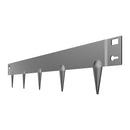 VEVOR tērauda dārza apmale, 5 gab., 990 × 76 mm pret koroziju izturīga metāla dārza apmale, lokāma zāliena un puķu dobju mala, izturīga ainavu apmale celiņiem un pagalmam, tumši pelēka