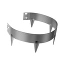 VEVOR tērauda dārza apmale, 5 gab., 990 × 76 mm pret koroziju izturīga metāla dārza apmale, lokāma zāliena un puķu dobju mala, izturīga ainavu apmale celiņiem un pagalmam, tumši pelēka