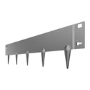 VEVOR tērauda dārza apmale, 5 gab., 990 × 102 mm rūsas izturīga metāla ainavas apmale, lokāma smagās klases zāliena apmale, viegli uzstādāma puķu dobju, pagalma un celiņu norobežošanai, tumši pelēka