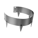 VEVOR tērauda dārza apmale, 5 gab., 990 × 102 mm rūsas izturīga metāla ainavas apmale, lokāma smagās klases zāliena apmale, viegli uzstādāma puķu dobju, pagalma un celiņu norobežošanai, tumši pelēka