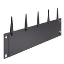 VEVOR tērauda dārza apmale, 5 gab., 990 × 127 mm rūsas izturīga metāla ainavas apmale, lokāma smagās klases zāliena apmale, viegli uzstādāma puķu dobju, pagalma un celiņu norobežošanai, melna