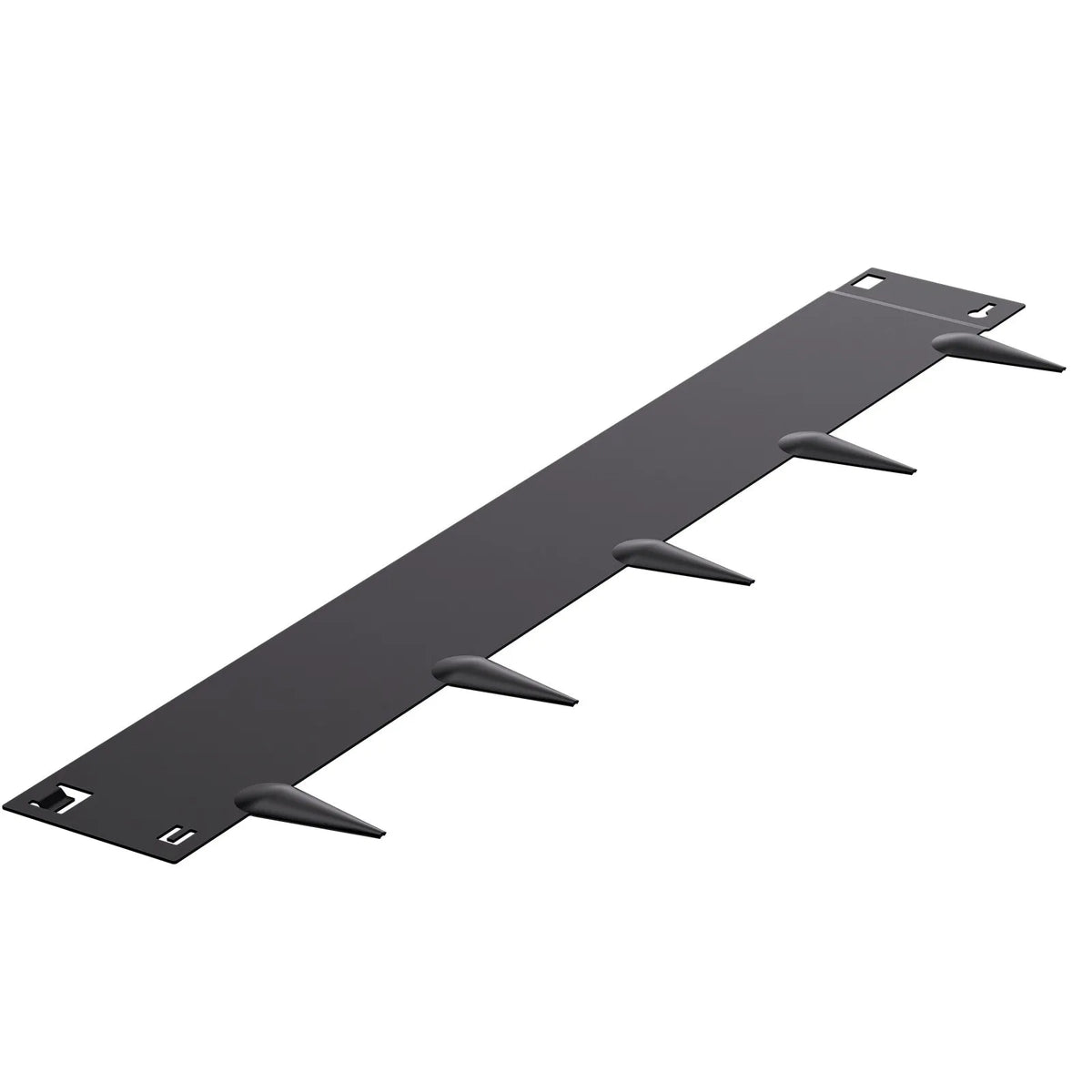 VEVOR tērauda dārza apmale, 5 gab., 990 × 127 mm rūsas izturīga metāla ainavas apmale, lokāma smagās klases zāliena apmale, viegli uzstādāma puķu dobju, pagalma un celiņu norobežošanai, melna