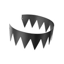 VEVOR tērauda dārza apmale, 6 gab., 1016 × 152 mm rūsas izturīga metāla ainavas apmale, lokāma smagās klases zāliena apmale, viegli uzstādāma puķu dobju, pagalma un celiņu norobežošanai, melna