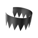 VEVOR tērauda dārza apmale, 6 gab., 1016 × 203 mm pret koroziju izturīga metāla ainavu apmale, lokāma dārza apmales mala, izturīga zāliena apmale, viegli uzstādāma puķu dobju, pagalma un celiņu atdalīšanai, melna