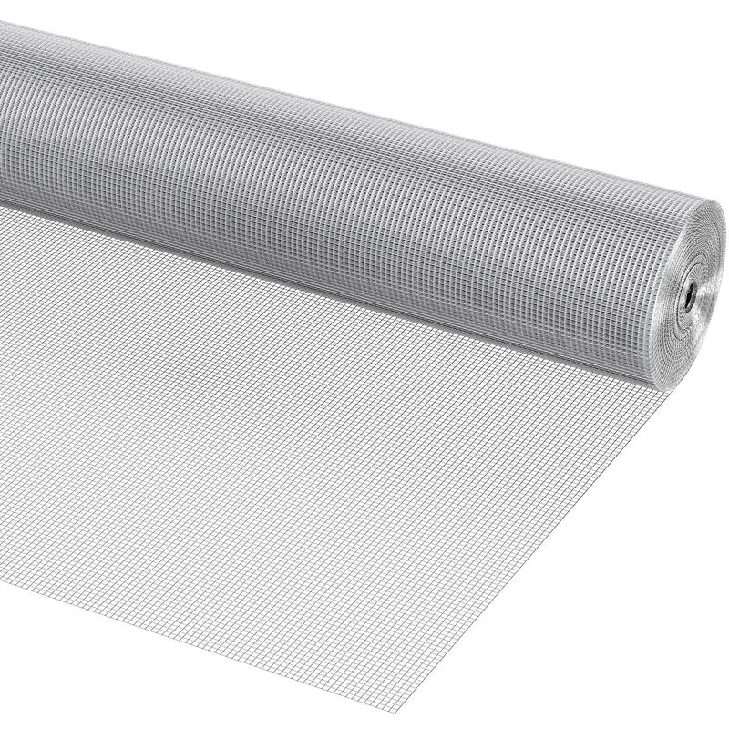 Cinkota metāla sieta rullis 0,64 cm × 91 cm × 30,5 m, 23 Gauge, karsti cinkots stieples tīkls trušu būriem, dārza un mazo grauzēju aizsardzībai